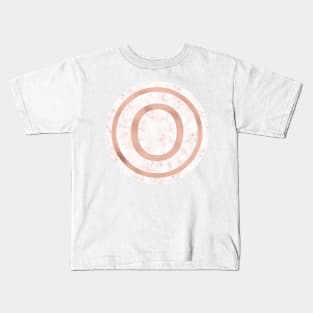 Rose Gold Marble Omikron Kids T-Shirt